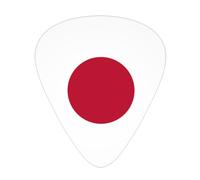 Japanese flag Wear-resistant guitar picks, thin, medium, heavy, 12 pieces of guitar picks, suitable for guitar, bass, electric guitar, ukulele,