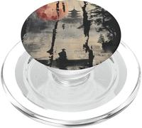 Japanese Floating World in Retro 80s 90s Vaporwave Harajuku PopSockets PopGrip for MagSafe