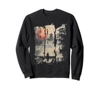 Japanese Floating World in Retro 80s 90s Vaporwave Harajuku Sweatshirt
