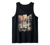 Japanese Floating World in Retro 80s 90s Vaporwave Harajuku Tank Top