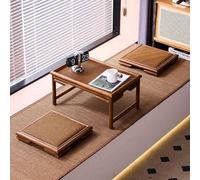 Japanese Floor Chair and Tea Table Set - Bamboo Legless Design for Living Room Bay Window & Balcony - Comfortable Space-Saving Lounge Furniture
