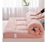 Japanese Floor Futon Mattress, Thicken Mat Sleeping Pad Foldable, Portable Sleeping Mattress, Suitable for floor, guest bed, sofa, single bed and double bed,001,100 * 200cm