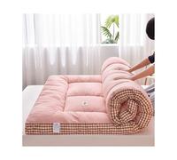 Japanese Floor Futon Mattress, Thicken Roll Up Mattress Floor Bed Tatami Foldable Soft Pressure Reducing Breathable Double Futon Mattress Student Dormitory Home Mattress