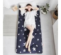 Japanese Floor Mattress Foldable Futon Roll Up Mat Breathable Portable Sping Solut for Camping Couch Guest Bed Space Saving Bed Mat for Easy Sto