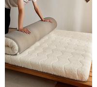 Japanese Floor Mattress-Futon Mattress,100% Lamb's Wool Padded Japanese Floor Mattress,Foldable & Portable Tatami Mattress,Applicable To Bedroom/Tent Mat/Gues,Full Size