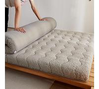 Japanese Floor Mattress-Futon Mattress,100% Lamb's Wool Padded Japanese Floor Mattress,Foldable & Portable Tatami Mattress,Applicable To Bedroom/Tent Mat/Gues,Full Size