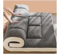 Japanese Floor Mattress Futon Mattress, Foldable Roll Up Mattress, Thicken Mat Sleeping Pad Dormitory Lounger Pillow Bed, Breathable Floor for Camping Couch(White,120x200cm)