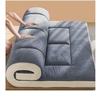 Japanese Floor Mattress Futon Mattress, Foldable Roll Up Mattress, Thicken Mat Sleeping Pad Dormitory Lounger Pillow Bed, Breathable Floor for Camping Couch(White,120x200cm)