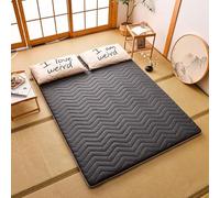 Japanese Floor Mattress - Soft Quilted Futon Thick Folding Sleep Pad for Guests Dorms Camping & Sofas - Comfortable Bed Mat for Cozy Sleep Solutions