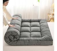 Japanese Floor Mattress Thick Futon Rollable Folding Mattress Dormitory Sleeping Pad Floor Cushion Portable Bed Gray 120x200cm Comfortable & Space Saving Solution