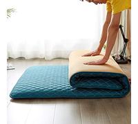 Japanese Floor Mattress, Thicken Tatami Sleeping Futon Mattress Soft Foldable Roll Up Mattress Portable Camping Breathable Mattress Pad (Color : Green, Size : Twin-90x200cm)