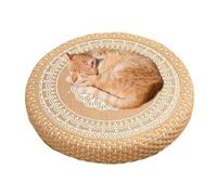 Japanese Floor Pillow - Breathable Boho Floor Cushions | Hand Woven Meditation Seating Mat for Home, Tatami Sitting Pillow