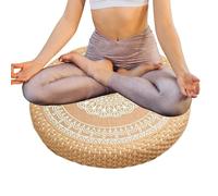 Japanese Floor Pillow - Round Seat Cushion Pad,Meditation Sitting Pillow, Boho Round Seating Mat for Home Yoga Relaxation