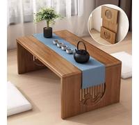Japanese Floor Table Folding Altar Table for Meditation and Tea Ceremony, Low Coffee Table for Living Room Dining Room Decoration, Tatami Puja Table for Floor Sitting and Home Decor