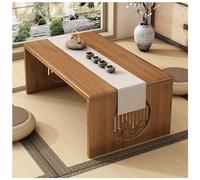 Japanese Floor Table, Low Altar Table For Meditation, Tatami Coffee Table, Small Tea Table For Floor Sitting, For Dining & Spiritual Practices (Color : Brown, Size : 80x37x30cm)