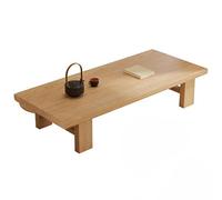 Japanese Floor Table, Low Coffee Table, Pine Wood, 1.4 Thick, Ideal for Meditation and Tea Reception