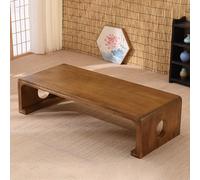Japanese Floor Table Tea Table Modern Tatami Coffee Table Japanese Folding Low Coffee Table Multifunctional Rectangular Wooden Tea Table for Living Home Tatami Tea Easy to install.