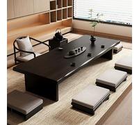 Japanese Floor Table -Vintage Solid Wooden Tatami Table, Multifunctional Rectangular Wooden Tea Table, for Tatami Sitting On The Floor Bedroom Bay Window Tea Room ( 140*50*35cm/55.1*20*14in)