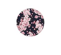 Japanese Flower Coasters Set of 4 Cherry Flower Absorbent Diatomite Coasters Quick Dry Cup Mat for Drinks Round Mugs Pad for Table Bar Home Decor