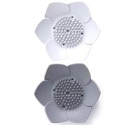 Japanese Flower Silicone Soap Dish - Pack of 2 Soap Holder