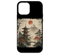 Japanese Flowers Floral Art Sakura Anime Mountain Landscape Case for iPhone 12 mini