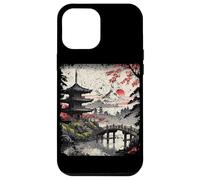Japanese Flowers Floral Art Sakura Anime Mountain Landscape Case for iPhone 12 Pro Max