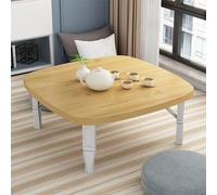 Japanese Folding Coffee Table Wooden Portable Low Table for Floor Seating Compact Dining & Picnic Table for Living Room & Outdoor Use (31x14 inches B)