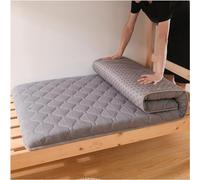 Japanese Folding Floor Mattress Futon Thickened Sleep Mat Double Single All-Season Universal Home Bedroom Color A Size 100x190cm (39x74in)