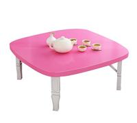 Japanese Folding Floor Table - Wood Low Dining & Coffee Table, Square Table, Space-Saving Foldable Design for Sitting Comfortably on the Floor