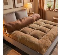 Japanese Folding Mattress 8cm Thick Portable Futon for Guest Bed Home & Bedroom Taupe 90x200 cm Comfortable & SpaceSaving Solution Ideal for Guests