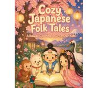 Japanese Folk Tales Coloring Book: 7 Classic Stories from Japan - Momotaro, Kaguya-hime, the Tiny Samurai and More - Cute Kawaii Coloring Pages for Kids, Teens and Adults (Cozy Japanese Coloring)