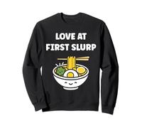 Japanese Food funny Ramen couple love at first slurp Sweatshirt