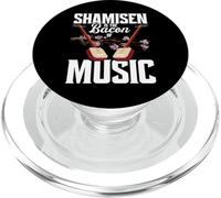 Japanese Fox Musician Orchestra The Bacon Shamisen PopSockets PopGrip for MagSafe