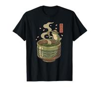 Japanese Frog Matcha Tea Time Green Tea Ukiyo-e cottagecore T-Shirt