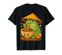 Japanese Frog Ramen Bowl Funny Toads Anime Manga Noodles T-Shirt