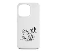 Japanese Frog Sumi-E Design with Kanji Minimal Case for iPhone 13 Pro