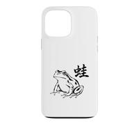 Japanese Frog Sumi-E Design with Kanji Minimal Case for iPhone 13 Pro Max