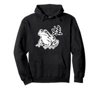 Japanese Frog Sumi-E Design with Kanji Minimal Pullover Hoodie