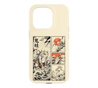 Japanese Frog Yokai Comic Ukiyo-e Folklore Monster Art Case for iPhone 15 Pro