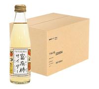 Japanese Fruit Cider Soda 200ml - Lightly Carbonated Soft Drink, Refreshing Mini Bottles, Smooth Crisp Taste (Fuyu Gaki (24 Bottle))