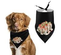 Japanese Fusion Roll Cute Dog Bandana Triangle Adjustable Washable