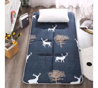 Japanese Futon Mattress Floor Sleeping Pad with Non-Slip Backing,Folding Roll Up Tatami Mattress Single/Twin/Queen/King Size for Camping (Yellow,120x200cm)