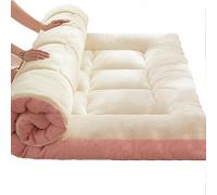 Japanese Futon Mattress Foldable Double Bed Topper for Guests Dorms Camping Sofa table Space Saving Sping Pad for Easy Sto & Travel