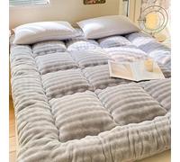 Japanese Futon Mattress, Foldable Mat Portable Dormitory Sleeping Pad, Thickened floor-standing roll-up, Suitable for camping, floor, single/double bed,002,120 * 200 * 10cm