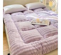 Japanese Futon Mattress, Foldable Mat Portable Dormitory Sleeping Pad, Thickened floor-standing roll-up, Suitable for camping, floor, single/double bed,002,200 * 220 * 10cm