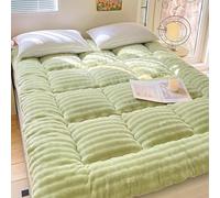 Japanese Futon Mattress, Foldable Mat Portable Dormitory Sleeping Pad, Thickened floor-standing roll-up, Suitable for camping, floor, single/double bed,002,200 * 220 * 10cm