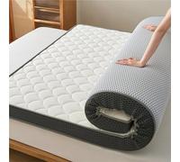 Japanese Futon Mattress Foldable & Rollable 6cm Thick Portable Floor Bed Mat for Sofa Camping Dorm Room White 200x90cm
