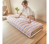 Japanese Futon Mattress Rollable Full Size Guest Bed Portable Camping Mattress Foldable Sping Pad for Adults table Floor Mat for Home & Travel