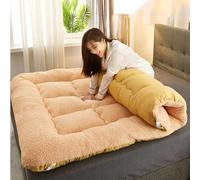 Japanese Futon Mattress, Thick Rollable Floor Mat, Full Size, Breathable & Warm, Comfortable Guest Bed Mat, Perfect for Home and Travel, Portable Sleeping Pad