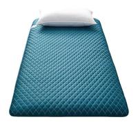 Japanese Futon Mattress, Thick Sleeping Pad, Foldable Roll Mat, Soft Plush Supportive Mattress Topper, Green, 180x220cm (71x87in) - Ideal for Home and Travel